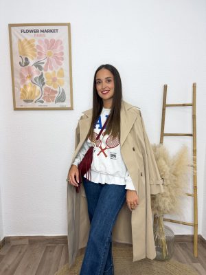 Gabardina beige