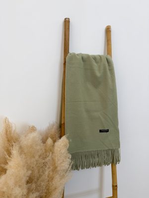 Bufanda cashmere verde