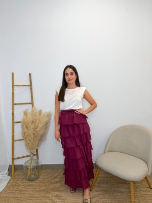 Falda  boho buganvilla