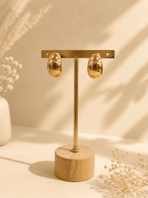 Pendientes gotas dorados