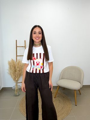 Camiseta summer marrón