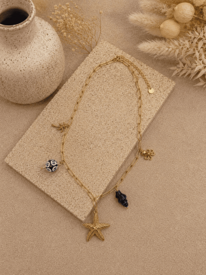 Collar charms azules