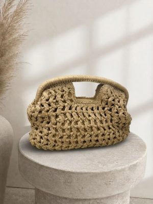 Bolso asa mimbre