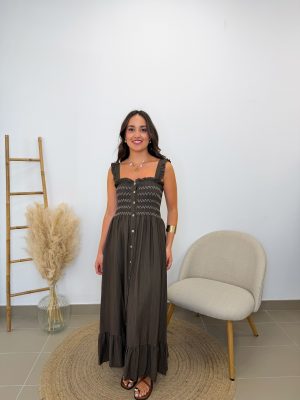 Vestido Olivia Marrón