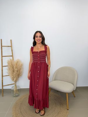 Vestido Olivia Burdeos