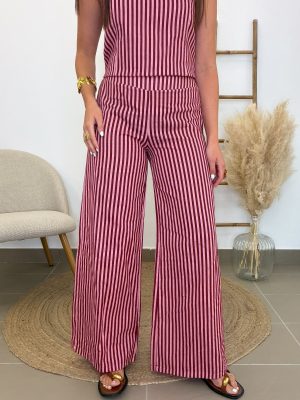 Pantalón conjunto bombay rosa
