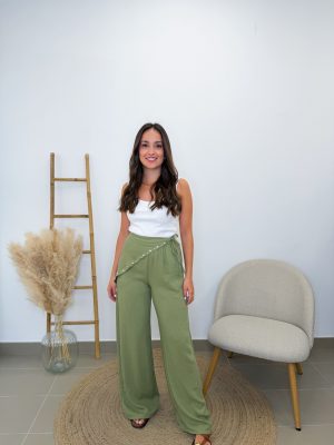 Pantalón pañuelo verde