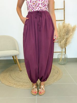 Pantalón bombacho buganvilla