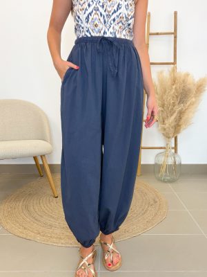 Pantalón bombacho azul marino