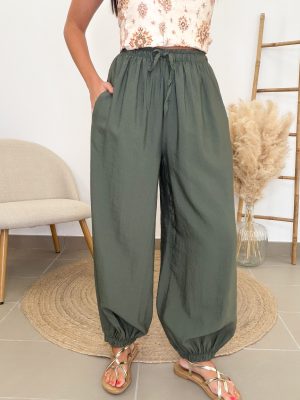 Pantalón bombacho verde