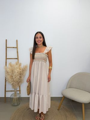 Vestido  Carmina beige