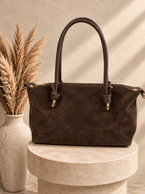 Bolso marrón ante
