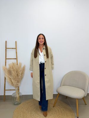 Gabardina beige